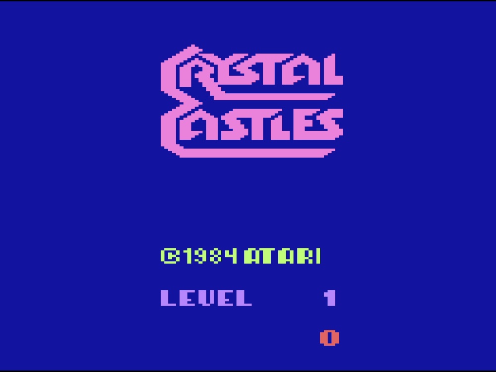 Title Screen of Crystal Castles for Atari 2600